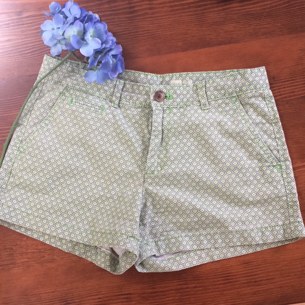 Gap Green Patterned Shorts